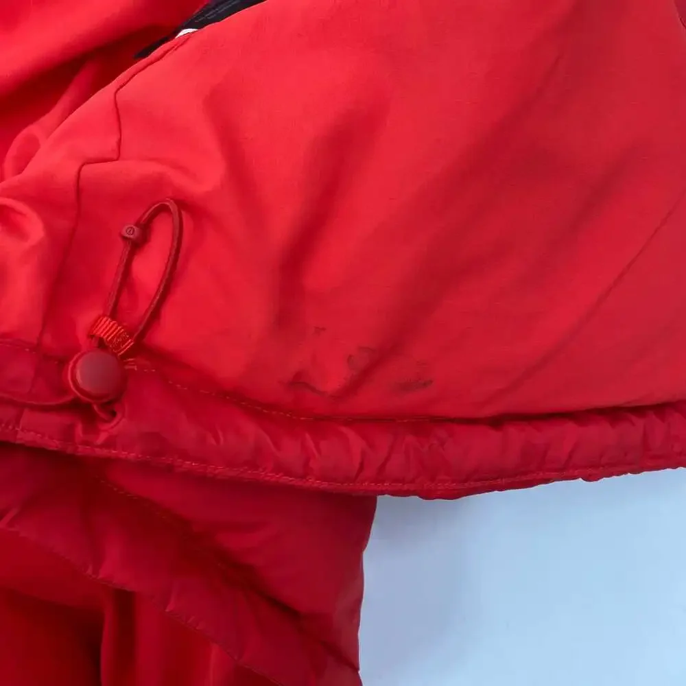 Lululemon Red Hooded Down-Filled Puffer Vest | Women’s Size 10